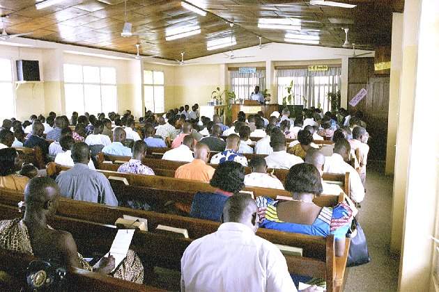 Bible class in English - Nsawam road Church of Christ - Accra Ghana - October 2000