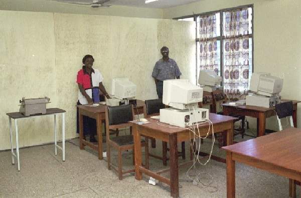 Ghana Bible College Computer class