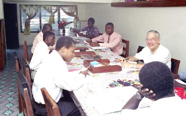 Meeting with Ghana Bible College Staff - October 2000